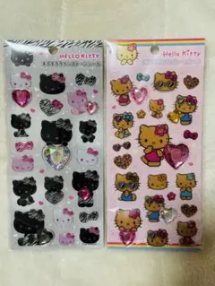 即購入OK【新品・未開封・正規品】ハローキティ キラキララインストーンシール2種