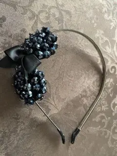 おしゃれ♡黒リボンのカチューシャ