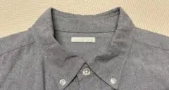 piu様専用　オックスフォードシャツ　長袖　L　グレー　綿　GU ジーユー