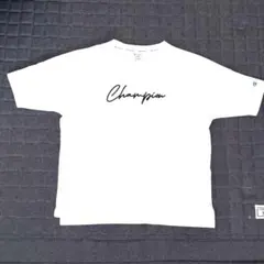 Champion Tシャツ筆記体ロゴ 半袖 ホワイト メンズ XS 短丈のサムネイル