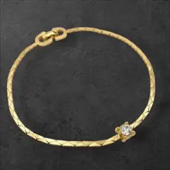 Dior ディオール ブレスレット CDロゴ ラインストーン ゴールド 刻印