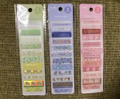amifa シートシール 3シート36片入x3種 いろいろテープ型　キャンドゥ
