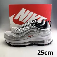 25cm ナイキ ウィメンズ エアマックス97 フューチュラ シルバーバレット