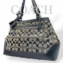 【美品】COACH コーチ トートバッグ シグネチャー 大容量 A4サイズ可能