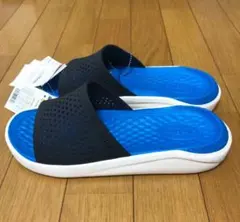 クロックス LiteRide Slide サンダル ブルー ブラック 22センチのサムネイル