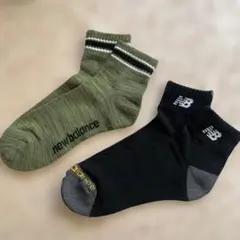 値下げ　new balance ゴルフソックス 2足25〜27
