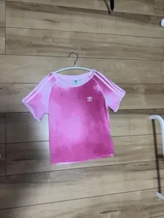 adidas ピンク グラデーション 半袖Tシャツ sサイズ