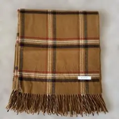 BORNY チェック柄ブラウンストール