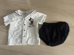 petit main ミッキーマウスセットアップ80 セーラーセットアップ
