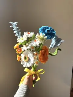 モールフラワー　花束　ブーケ　ハンドメイド