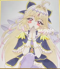 手描きイラスト 原画 ファンアート キュアアルカナ・シャドウ