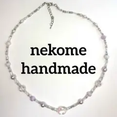 ビーズネックレス　フェアリーグランジ　ピンク　韓国