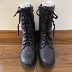 お値下げ❣️ダークブラウン レースアップブーツ