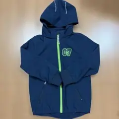 H＆M キッズ フード付き ジップアップ ブルゾン ネイビー