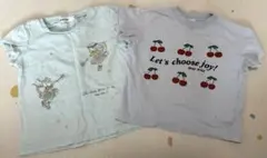 90サイズ　Tシャツ2枚セット（スラップスリップ、ブランシェス）