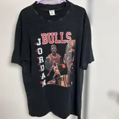 Michael Jordan マイケルジョーダンブラックTシャツ 色落ち難あり
