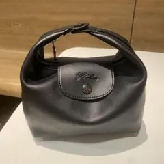 Longchamp ミニ ハンドバッグ 2WAY ショルダーバッグ#ブラック