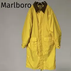 極美品 Marboro マルボロ マールボロ ナイロンロングコート イエロー