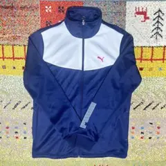 【Lサイズ】PUMA ジャージ上 レディース ネイビー/ホワイト
