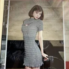 Darich（ダーリッチ） リボンシャーリングギンガムミニワンピース