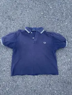 90s FRED PERRY ネイビー ポロシャツ