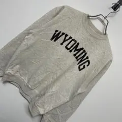 【Champion】WYOMING カレッジプリント スウェット トレーナー