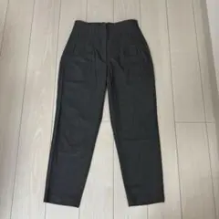 ZARA ハイウエストパンツ M ダークグレー