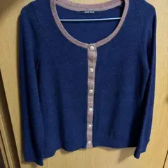 one way ネイビー ボタン付きカーディガン✳︎12/31までの出品✳︎