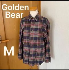 Golden Bear ゴールデンベア　メンズ　ワイシャツチェック柄シャツ M