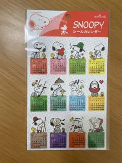 Snoopy シールカレンダー 2026
