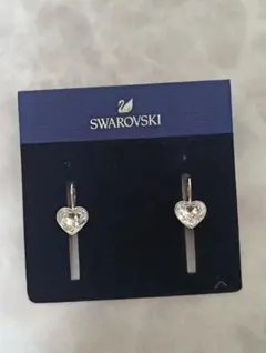 Swarovski ハート型クリスタルピアス