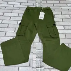 F.O.KIDS ストレッチパンツ 130cm オリーブグリーン 新品タグ付き