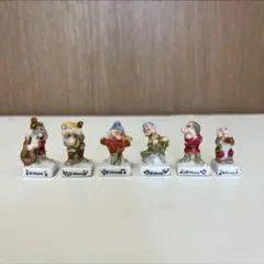 フェーヴ フランス Disney ディズニー ７人の小人 6点セット 楽器 演奏のサムネイル