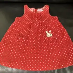 ミキハウス♡冬♡ジャンバースカート 90サイズ