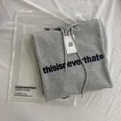 thisisneverthat フード付きパーカー 、 男女兼用 グレー M