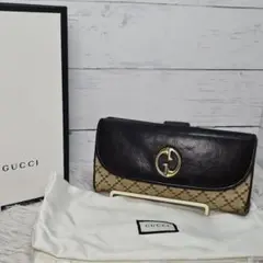 GUCCI グッチ オールド 1973 ディアマンテ バッグ ベージュ ブラックのサムネイル