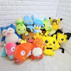 T】 ポケモン ぬいぐるみ 16個 タグ付き まとめ売り 大量 もふぐっと