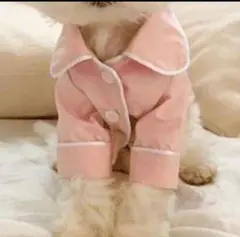 犬服 Lサイズ ピンク パジャマスタイル