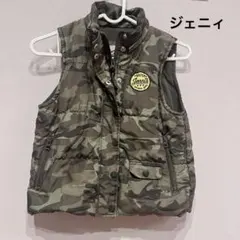 シスタージェニィ ダウンベスト 迷彩柄 ミリタリー ダウン ベスト