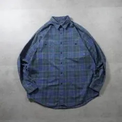 patagonia 1996年ポルトガル製 オンブレチェックシャツ L 古着