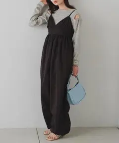 カスタネkastaneナイロンキャミサロペットA24606