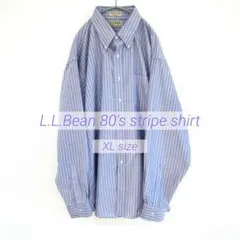 80's L.L.Bean エルエルビーン ストライプシャツ 長袖
