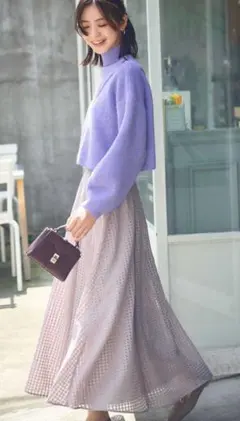 お値下げ中♥NBB♥新品タグ付きシアーギンガムチェックスカート♥