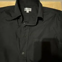 黒 半袖ボタンアップシャツ Sサイズ