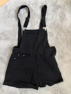 ブラックデニムサロペット