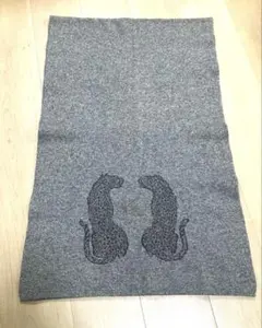 クリッツア ストール ニット アニマル柄 グレー