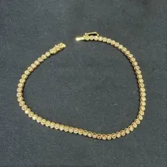 K18 WG テニスブレスレット 重目∶5．17g 1．00ct - メルカリ