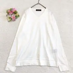 【美品】 ナノユニバース ロンT （M） アイボリー ロングTシャツ カットソー