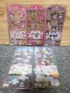 【正規品】サンリオ ドロップジュエリーシール 5枚セット