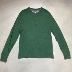 TOMMY HILFIGER トミーヒルフィガー ハーフジップ メンズS 古着のサムネイル